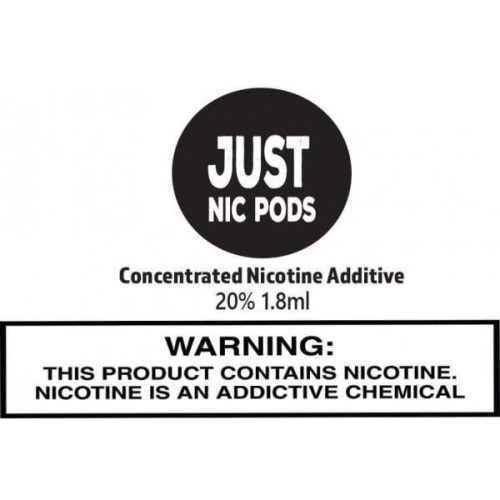 Just Nic Pods Nicotine -0.9mL Concentrated Solution 20%