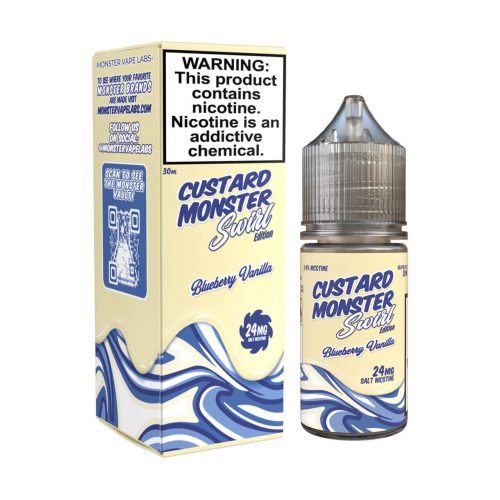 Custard Monster Swirl Salt - Blueberry Vanilla - 30mL