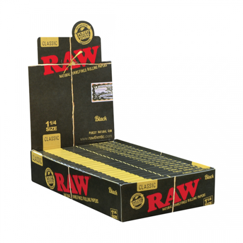 RAW Classic Black 11⁄4 Size Rolling Papers