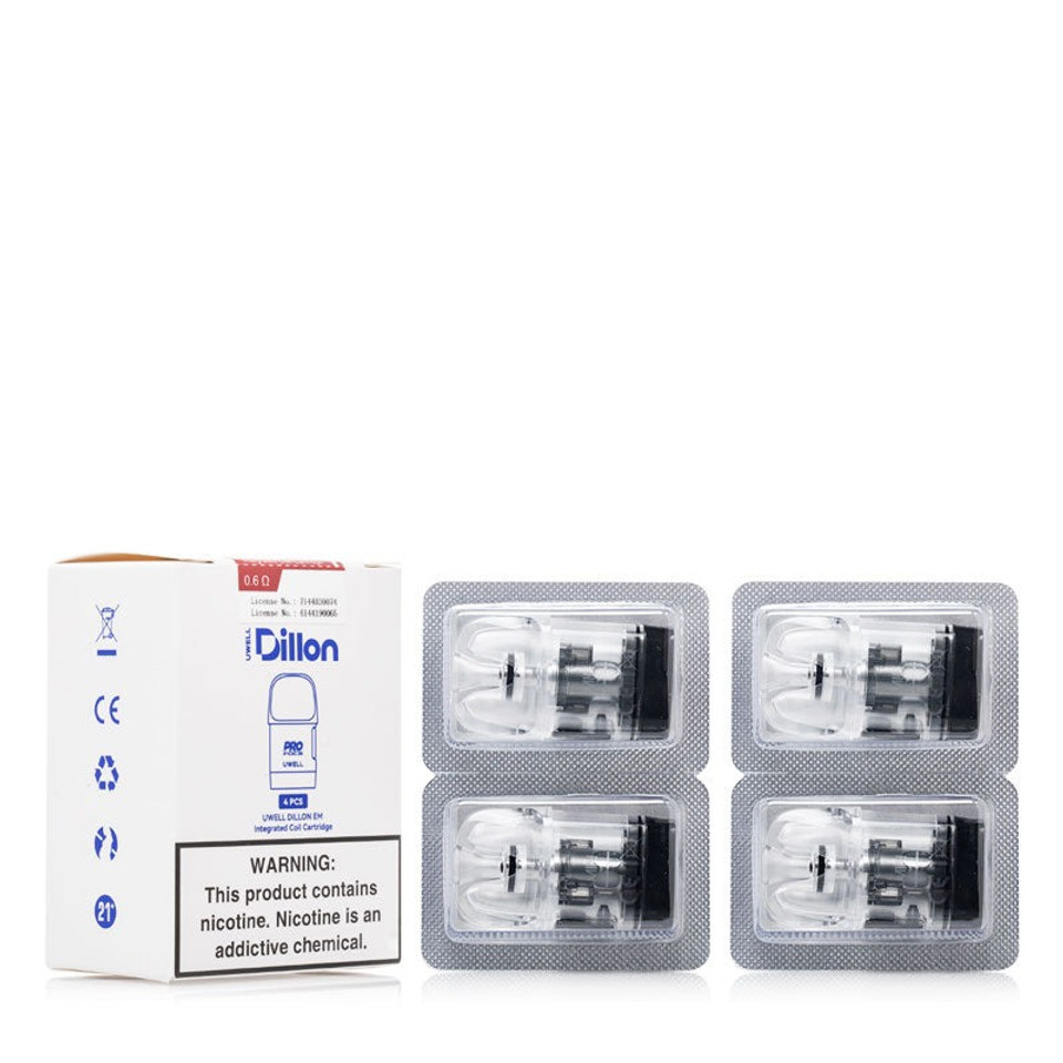 Uwell Dillon EM Replacement Pod Cartridge (Pack Of 4)